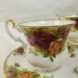 Royal Albert Old Country Roses 1962 Set of 6 Coffee Cups & Saucers Vintage