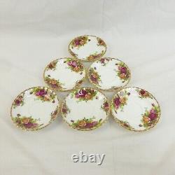 Royal Albert Old Country Roses 1962 Set of 6 Coffee Cups & Saucers Vintage