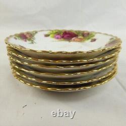Royal Albert Old Country Roses 1962 Set of 6 Coffee Cups & Saucers Vintage