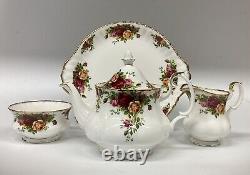 Royal Albert Old Country Roses Breakfast Set 1962 Mark Teapot Cups & Saucers Etc