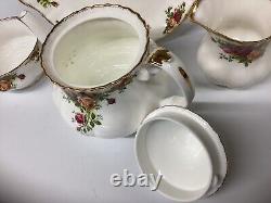 Royal Albert Old Country Roses Breakfast Set 1962 Mark Teapot Cups & Saucers Etc