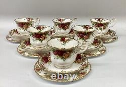 Royal Albert Old Country Roses Breakfast Set 1962 Mark Teapot Cups & Saucers Etc