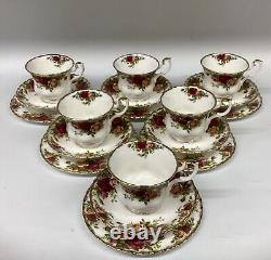 Royal Albert Old Country Roses Breakfast Set 1962 Mark Teapot Cups & Saucers Etc