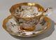 Royal Albert White Rose Cup & Saucer Treasure Chest Series Heavy Gold Gilding