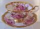 Royal Albert, Wide Mouth, Tea Cup & Saucer, Highly Gilded With Pink Roses