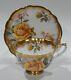Royal Albert Yellow Roses Floral Cup & Saucer Gold Crest Series Heavy Gold