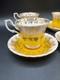Royal Albert Bone China Yellow Gold Tea Cups & Saucers 4 Sets, 8 Pcs Regal Series