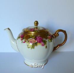 Royal Chelsea GOLDEN ROSE Tea Set / Teapot Cups & Saucers