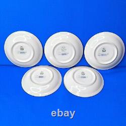 Royal Copenhagen ORDRUP 5 x Lilac ESPRESSO / MOCHA CUPS & SAUCERS 1950s EXC