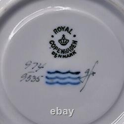 Royal Copenhagen ORDRUP 5 x Lilac ESPRESSO / MOCHA CUPS & SAUCERS 1950s EXC
