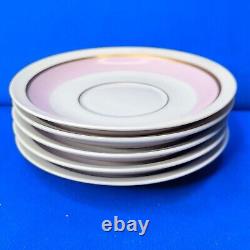 Royal Copenhagen ORDRUP 5 x Lilac ESPRESSO / MOCHA CUPS & SAUCERS 1950s EXC