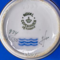 Royal Copenhagen ORDRUP 5 x Lilac ESPRESSO / MOCHA CUPS & SAUCERS 1950s EXC