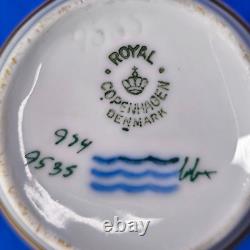 Royal Copenhagen ORDRUP 5 x Lilac ESPRESSO / MOCHA CUPS & SAUCERS 1950s EXC