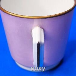 Royal Copenhagen ORDRUP 5 x Lilac ESPRESSO / MOCHA CUPS & SAUCERS 1950s EXC