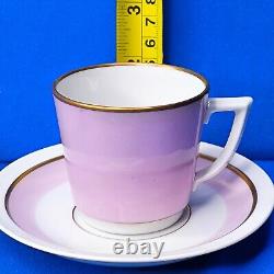 Royal Copenhagen ORDRUP 5 x Lilac ESPRESSO / MOCHA CUPS & SAUCERS 1950s EXC