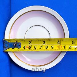 Royal Copenhagen ORDRUP 5 x Lilac ESPRESSO / MOCHA CUPS & SAUCERS 1950s EXC