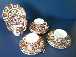 Royal Crown Derby 1128 Old Imari Gold Cup & Saucer & Plate Trio's Set Quantity