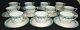 Royal Crown Derby England A378 Set Of 11 Cups & Saucers