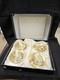 Royal Crown Derby Gold Aves Coffee Cup And Saucer Set Of 4 Boxed Unused