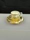 Royal Crown Derby Gold Aves A. 1235 Fluted Coffee Cup & Saucer 2 Sets Available