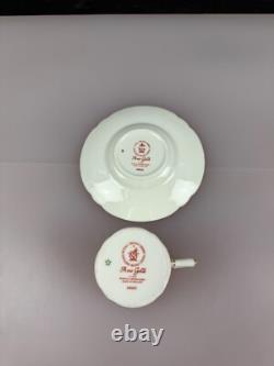 Royal Crown Derby Gold Aves A. 1235 Fluted Coffee Cup and Saucer 3 Sets Available