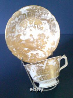 Royal Crown Derby Gold Aves Cup & Saucer Circa 1968