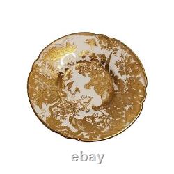 Royal Crown Derby Gold Aves Demitasse Coffee Cup & Saucer Set Of 5