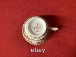 Royal Crown Derby'Gold Aves' Tea Cup & Saucer