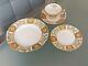 Royal Crown Derby Green Derby Panel Trio Cup/saucer/plate & 8.5 Salad Plate