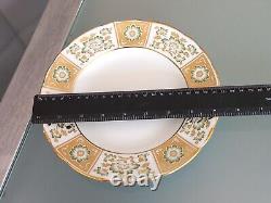Royal Crown Derby Green Derby Panel Trio Cup/Saucer/Plate & 8.5 Salad Plate