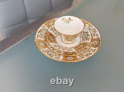 Royal Crown Derby Green Derby Panel Trio Cup/Saucer/Plate & 8.5 Salad Plate