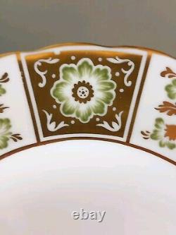 Royal Crown Derby Green Derby Panel Trio Cup/Saucer/Plate & 8.5 Salad Plate