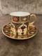 Royal Crown Derby Imari 1128, Solid Gold Band, Coffee Cup & Saucer, 4.5dia. Vgc