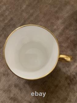 Royal Crown Derby Imari 1128, solid gold band, coffee cup & saucer, 4.5dia. VGC