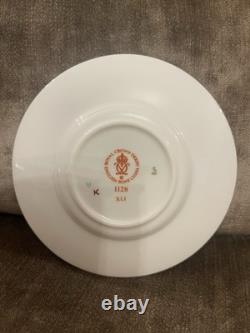 Royal Crown Derby Imari 1128, solid gold band, coffee cup & saucer, 4.5dia. VGC