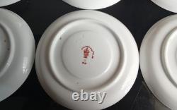 Royal Crown Derby Imari 2451 6 coffee cups & Saucers 1923/4/5 hand painted
