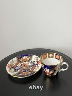 Royal Crown Derby Imari 6878 Cup & Saucer Set Bone China Gold Rim 1924
