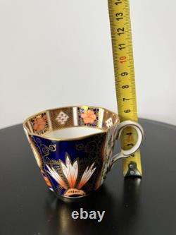 Royal Crown Derby Imari 6878 Cup & Saucer Set Bone China Gold Rim 1924