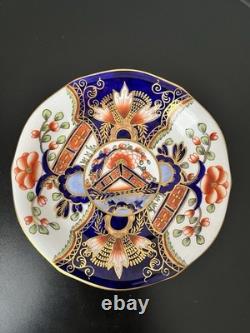 Royal Crown Derby Imari 6878 Cup & Saucer Set Bone China Gold Rim 1924