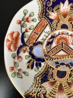 Royal Crown Derby Imari 6878 Cup & Saucer Set Bone China Gold Rim 1924