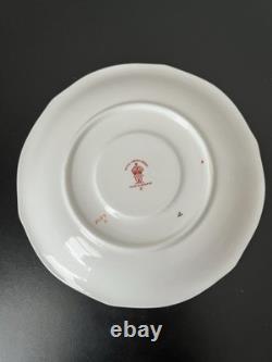 Royal Crown Derby Imari 6878 Cup & Saucer Set Bone China Gold Rim 1924