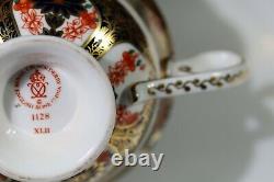 Royal Crown Derby Old Imari 1128 Elizabeth Tea Cup & Saucer Aa