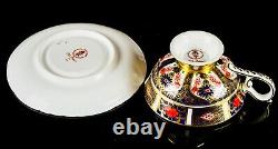 Royal Crown Derby Old Imari 1128 Gold Footed Elizabeth Tea Cup & Saucer Dish