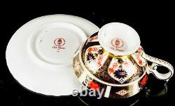 Royal Crown Derby Old Imari 1128 Gold Footed Elizabeth Tea Cup & Saucer Dish