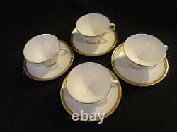 Royal Doulton China Royal Gold Set of 4 Cups and Saucers