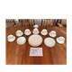 Royal Doulton Clarendon Porcelain Dinner Set White Gold Plates Cups Saucers