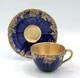 Royal Doulton Cobalt Blue Gilded Small Cup And Saucer