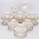 Royal Doulton Covington Tea & Coffee Set For 6 White And Gold Bone China 32pc