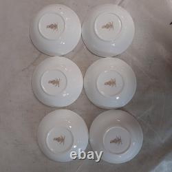 Royal Doulton Elegant Gold Rimmed Porcelain Dinner Set 24-Piece Vintage Design