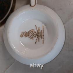 Royal Doulton Elegant Gold Rimmed Porcelain Dinner Set 24-Piece Vintage Design